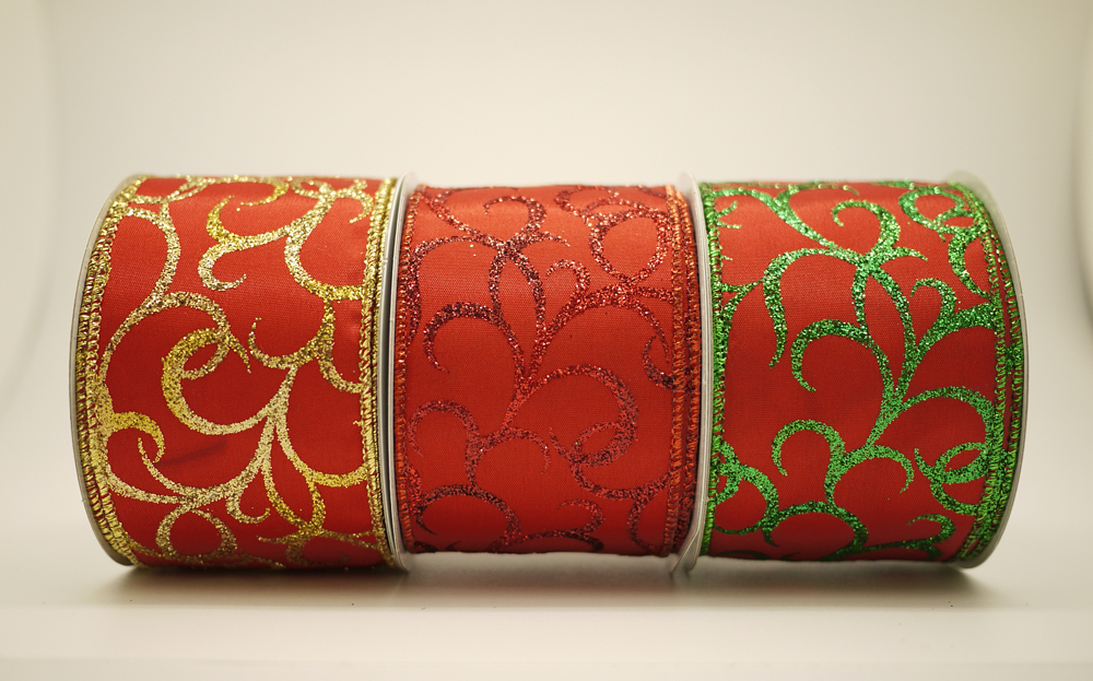 Rubans satin à défilement