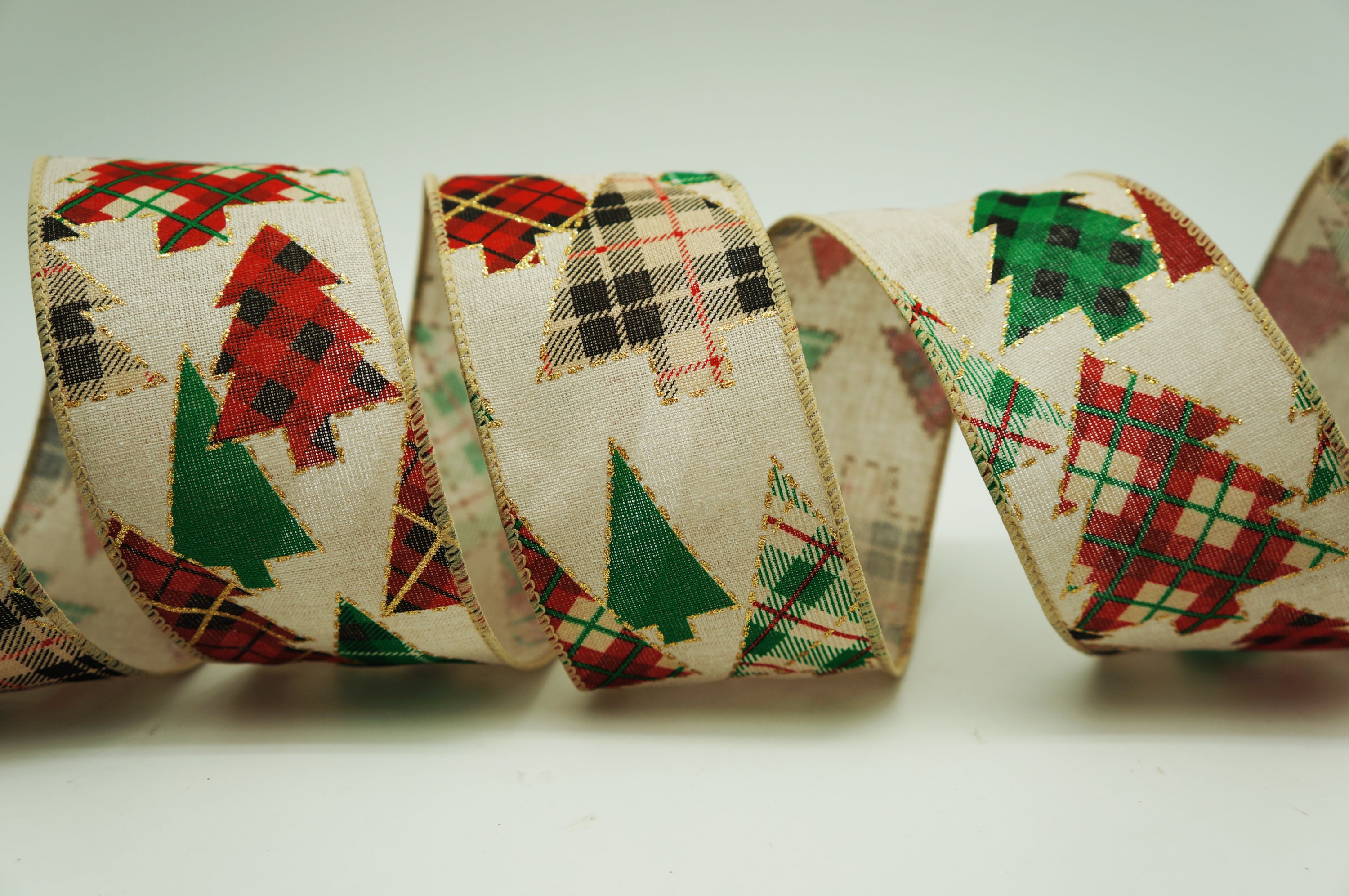 Кліткова стрічка для різдвяного дерева