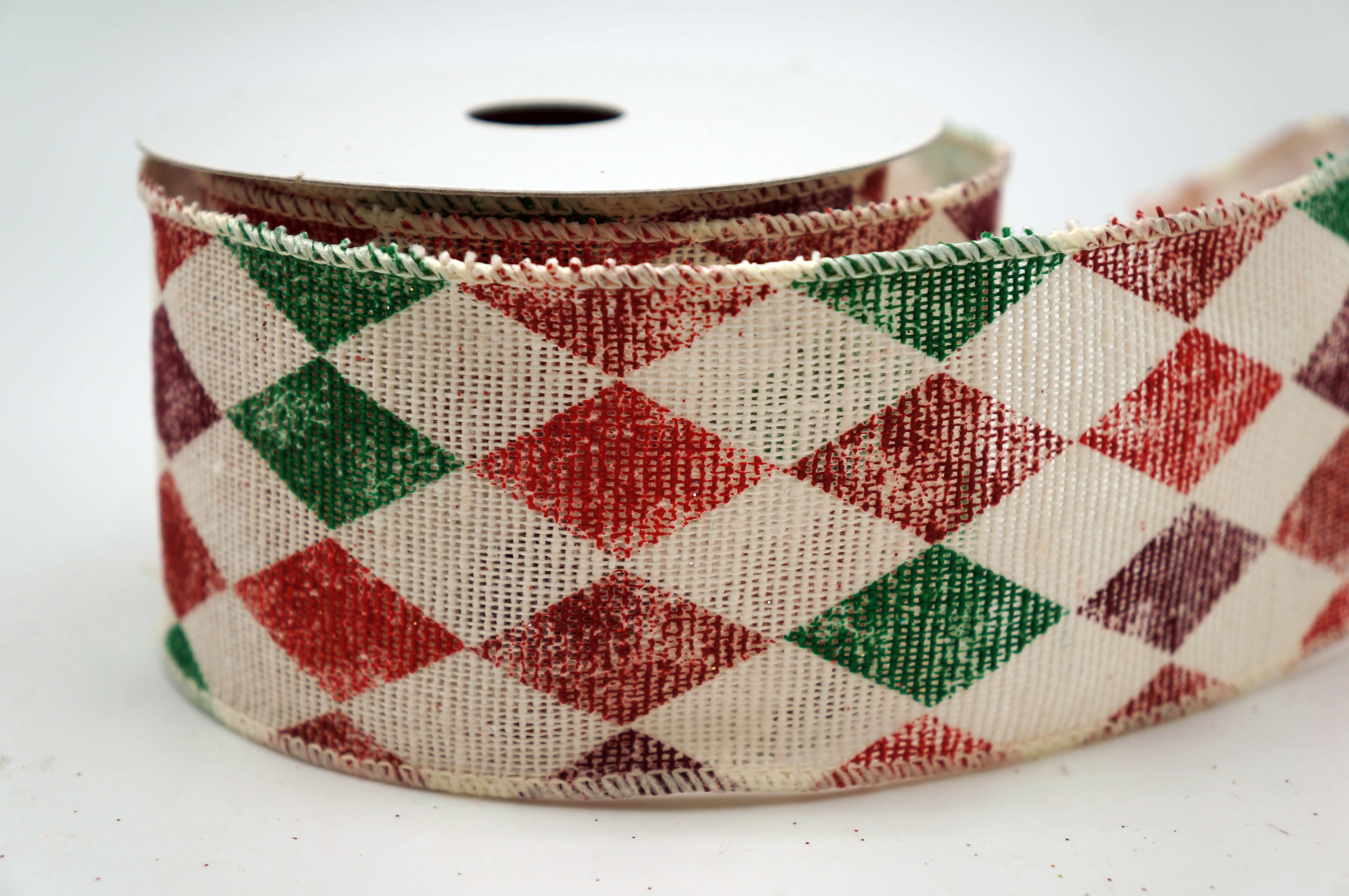 Retro Harlequin Check Cotton Ribbon | Holiday Ribbons | Wholesale ...