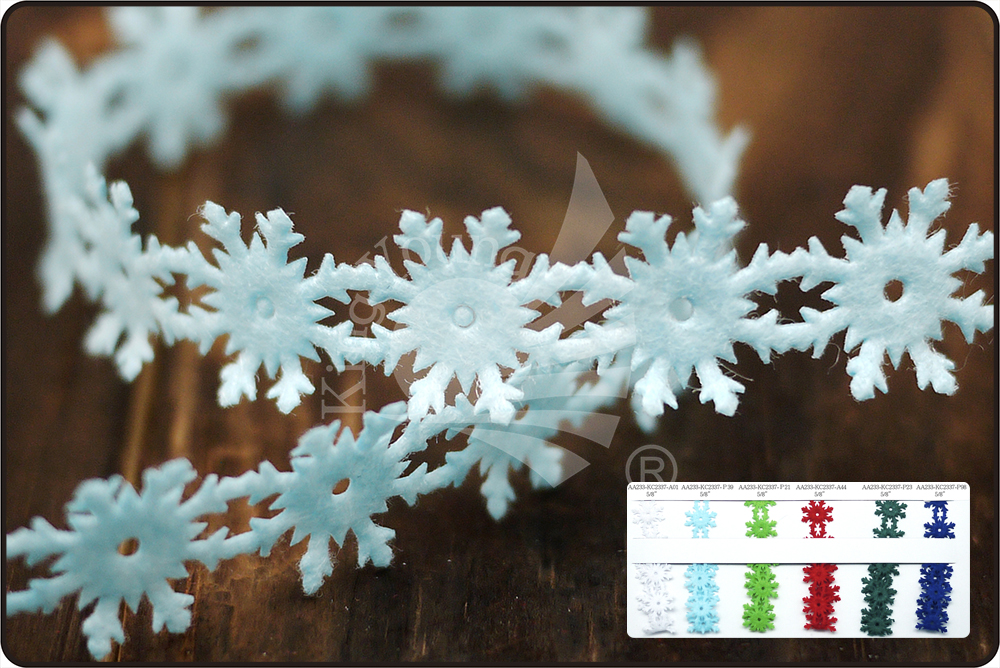 Ruban en flocon de neige découpé (AA233)