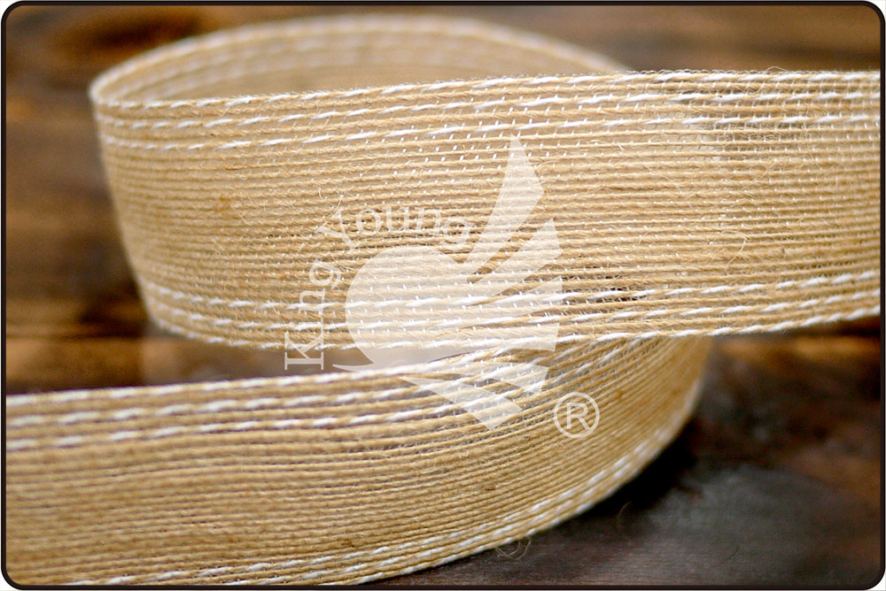 2-kleurig Jute Lint (K829-33)