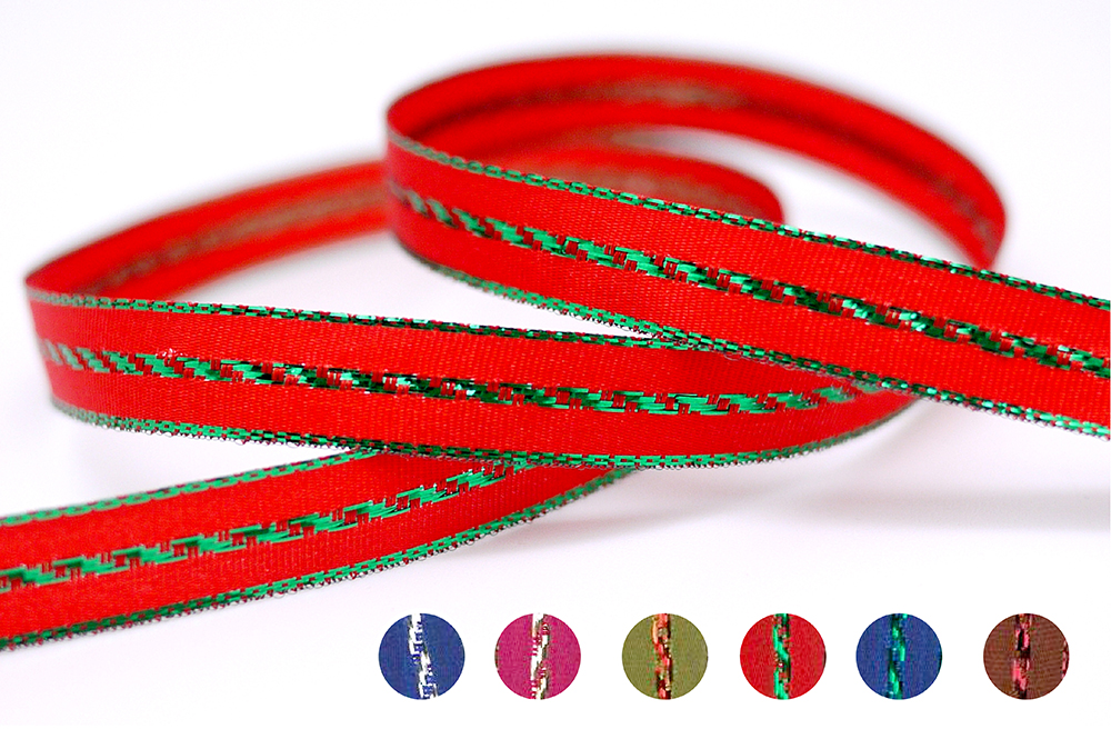 Металлический центр и окантовка узкой ленты