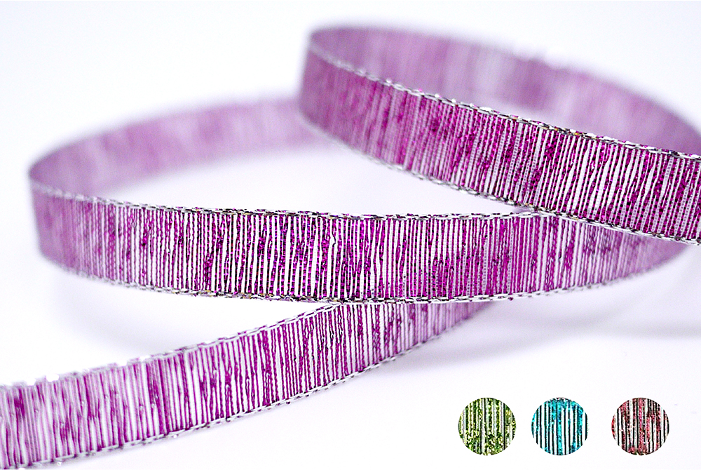 Kulta- tai hopeareunainen metallinen nauha