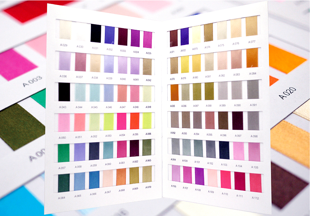 Нейлоновая атласная лента_Цветовая диаграмма