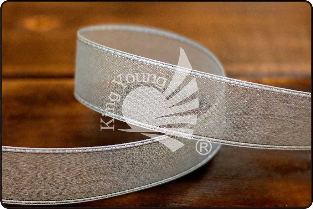 Грубая органзовая прозрачная лента