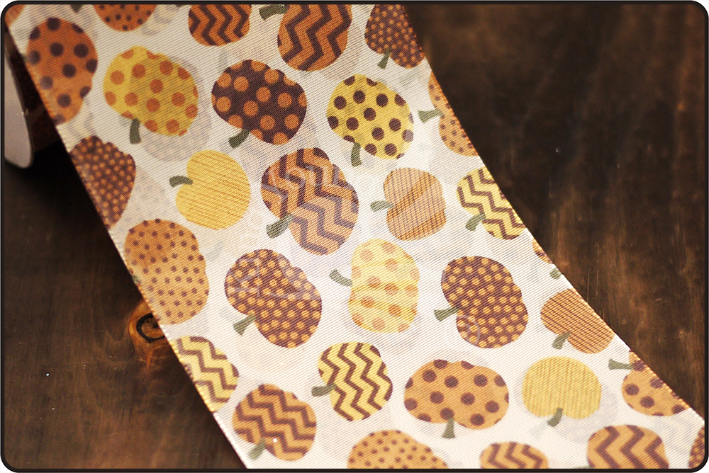 Ремінець з принтом гарбуза 70 мм