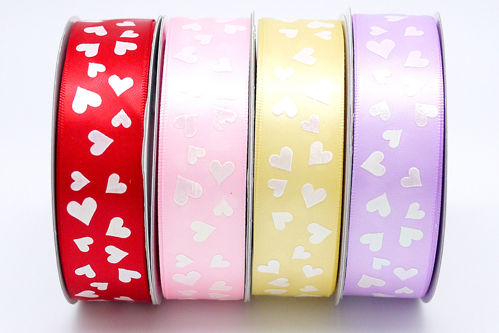 Лента с принтом в виде сердец