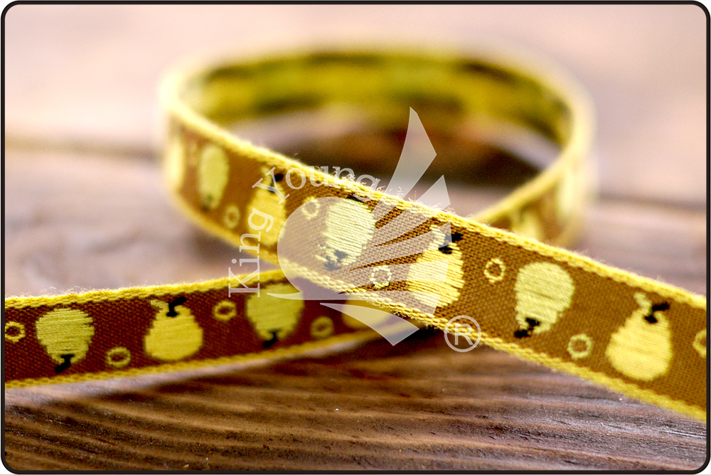 Wstążka żakardowa w gruszkę