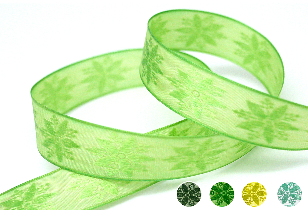 Снежинки Жаккардовая лента