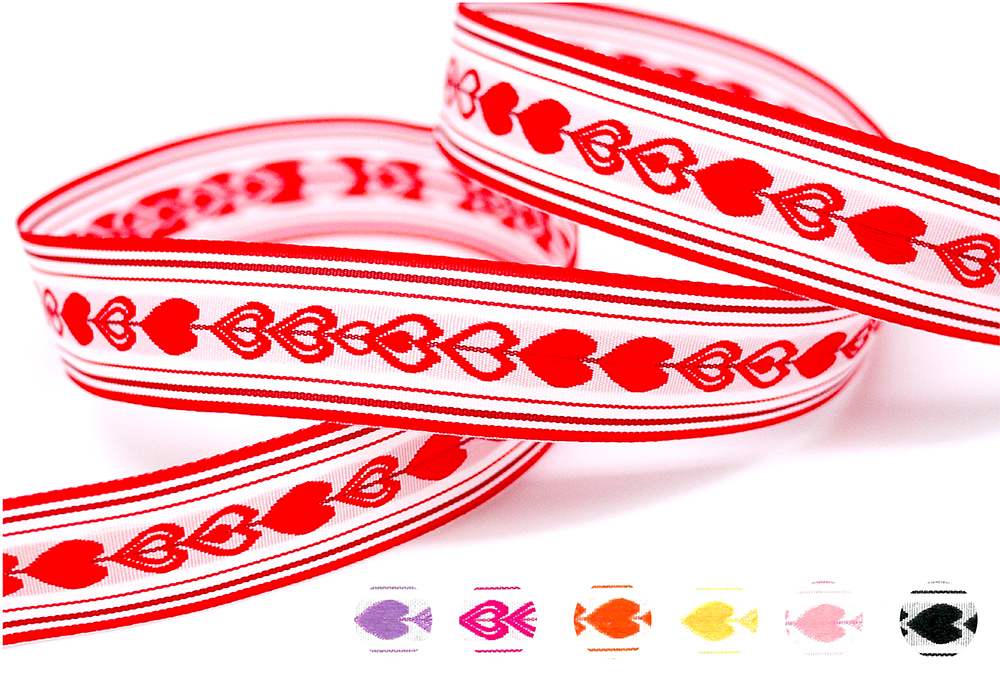 Nastro Jacquard a cuori