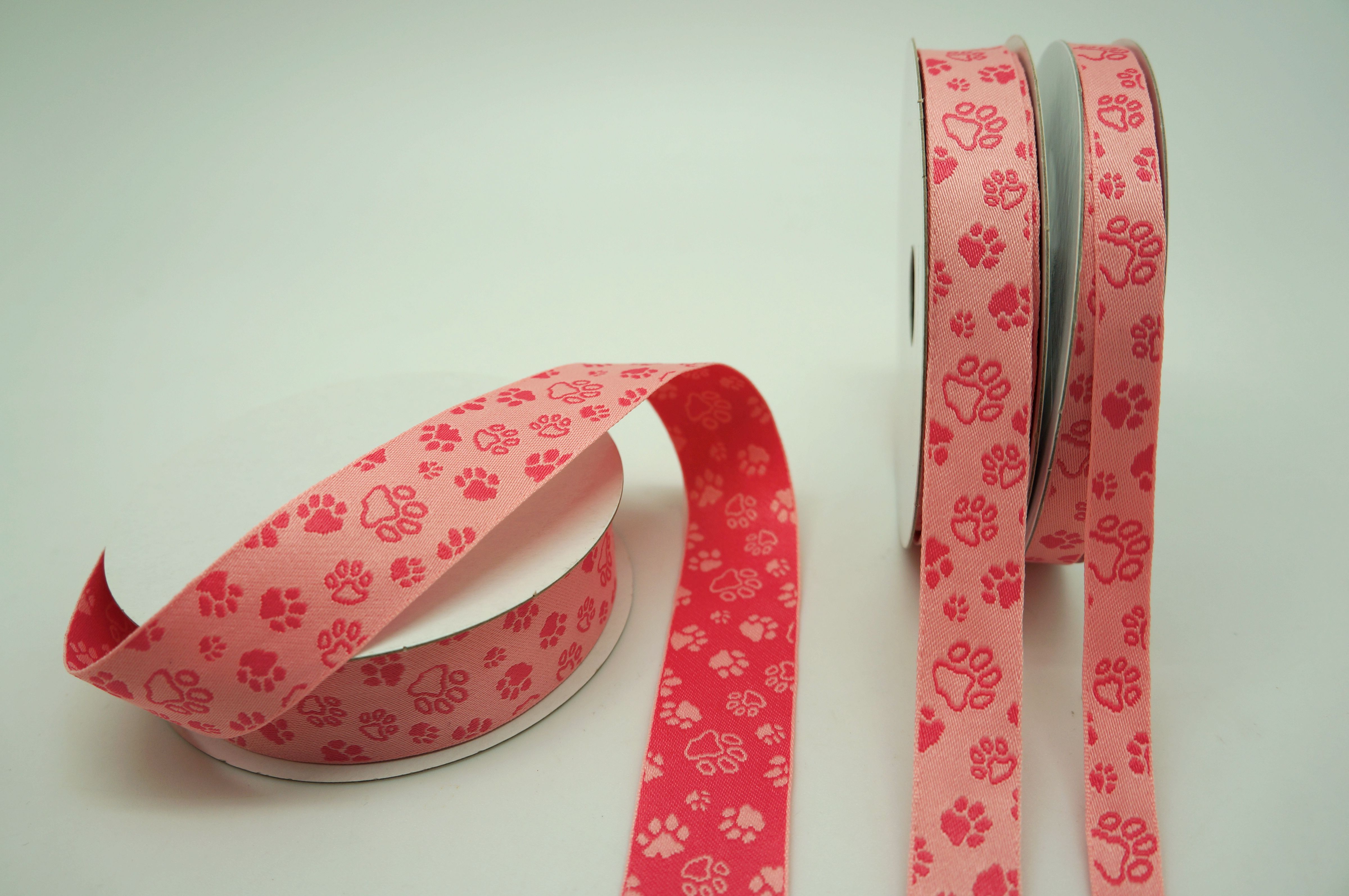 Partpet Ribbon Pink & Light Pink Pet Paw Ribbon - KING YOUNG