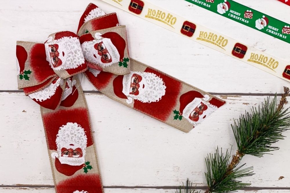 7-Loop Holiday Bow | Elevate Your Crafts with Luxurious Satin Ribbons