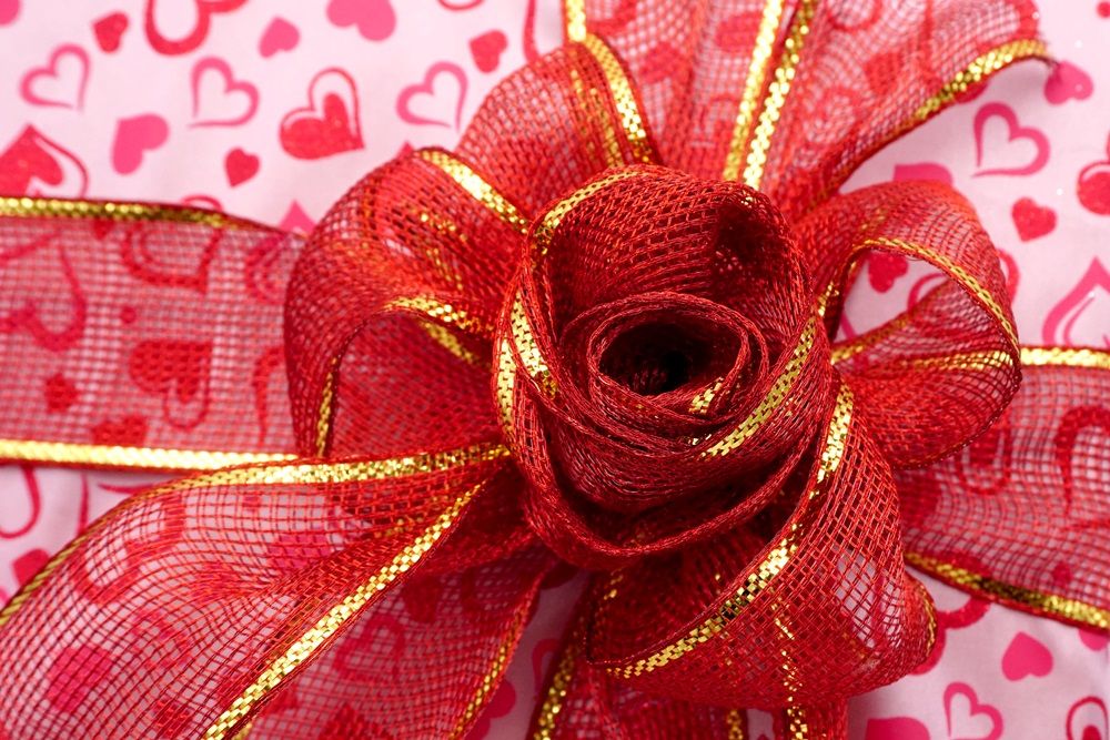 Red Rose Ribbon Box Bow, Holiday Ribbons, Wholesale Ribbon Manufacturer