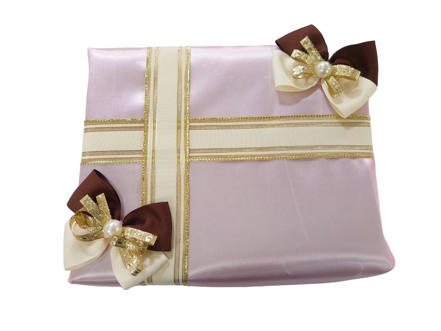 4 lazos de grosgrain y 8 lazos pequeños con lazo de caja de cinta de perlas