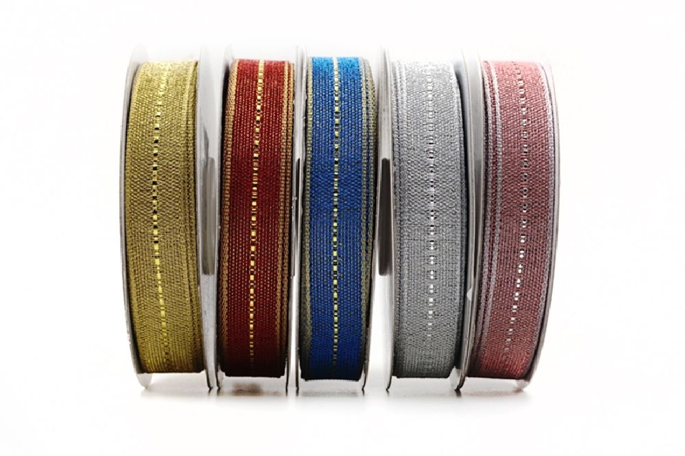 Bicolor Metallic Decorative Ribbon | Elevate Your Crafts with Luxurious ...