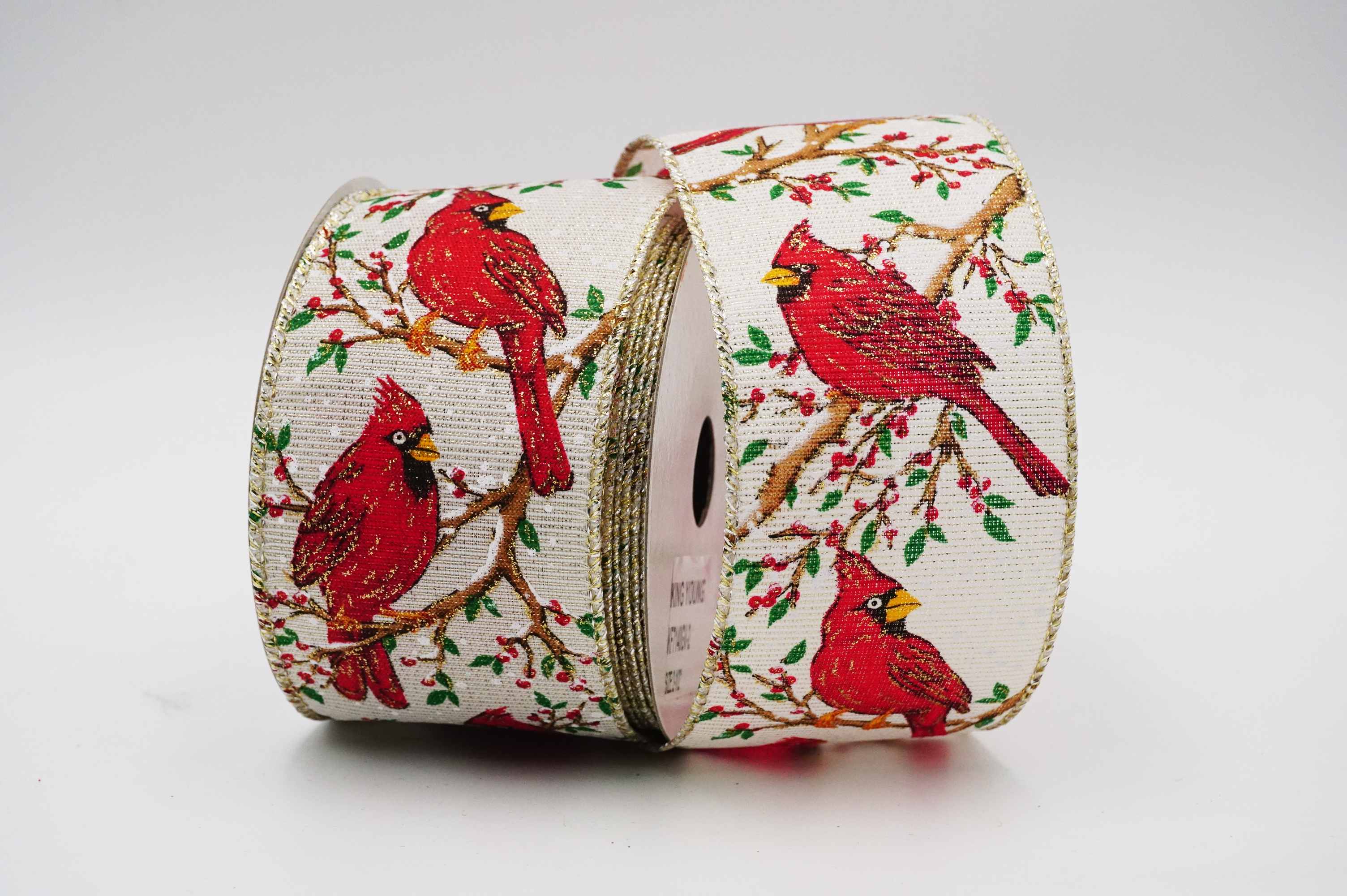 Cardinal Wired Ribbon | Elevate Your Crafts with Luxurious Satin Ribbons