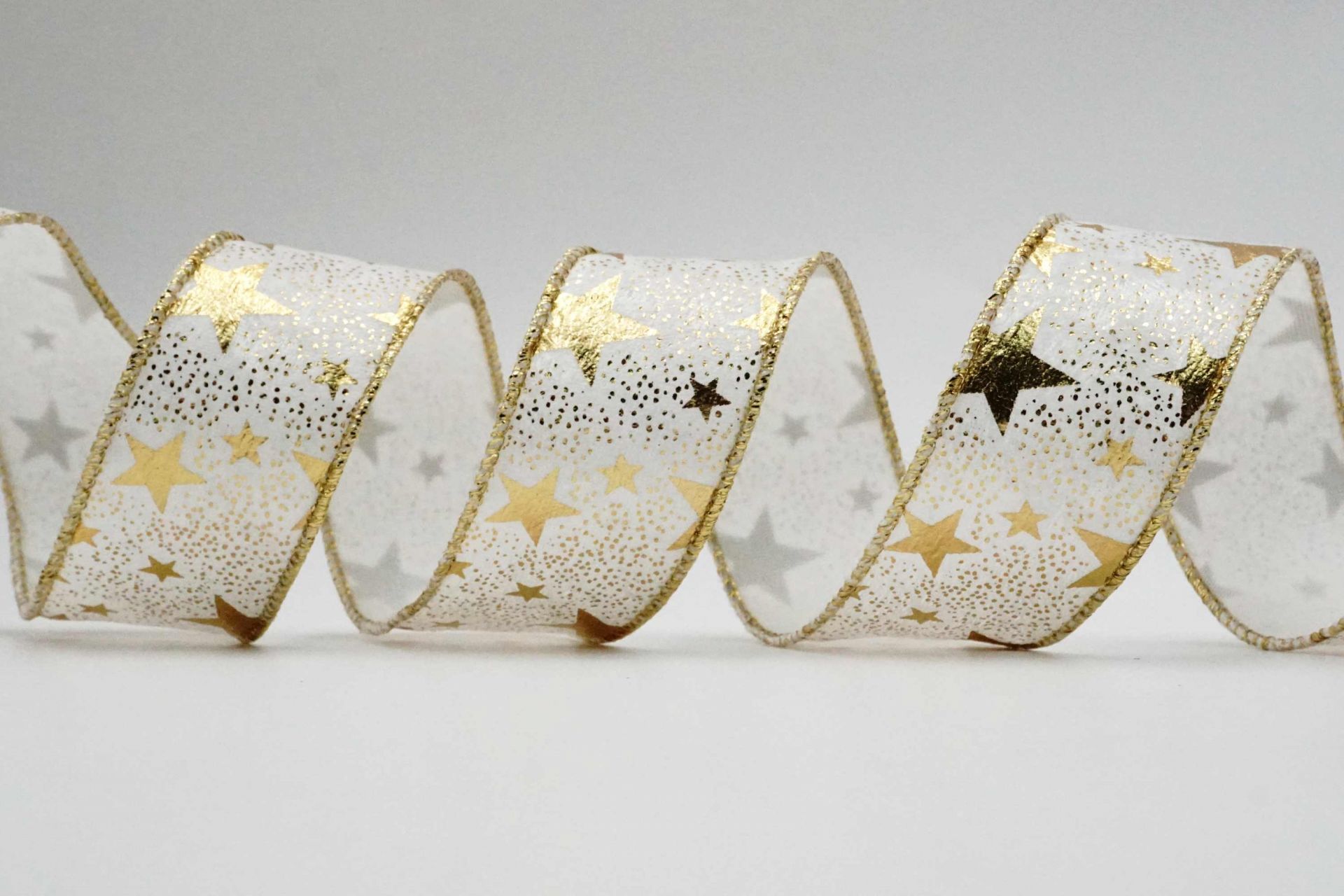 Christmas Starry Ribbon with Gold Stars | KING YOUNG