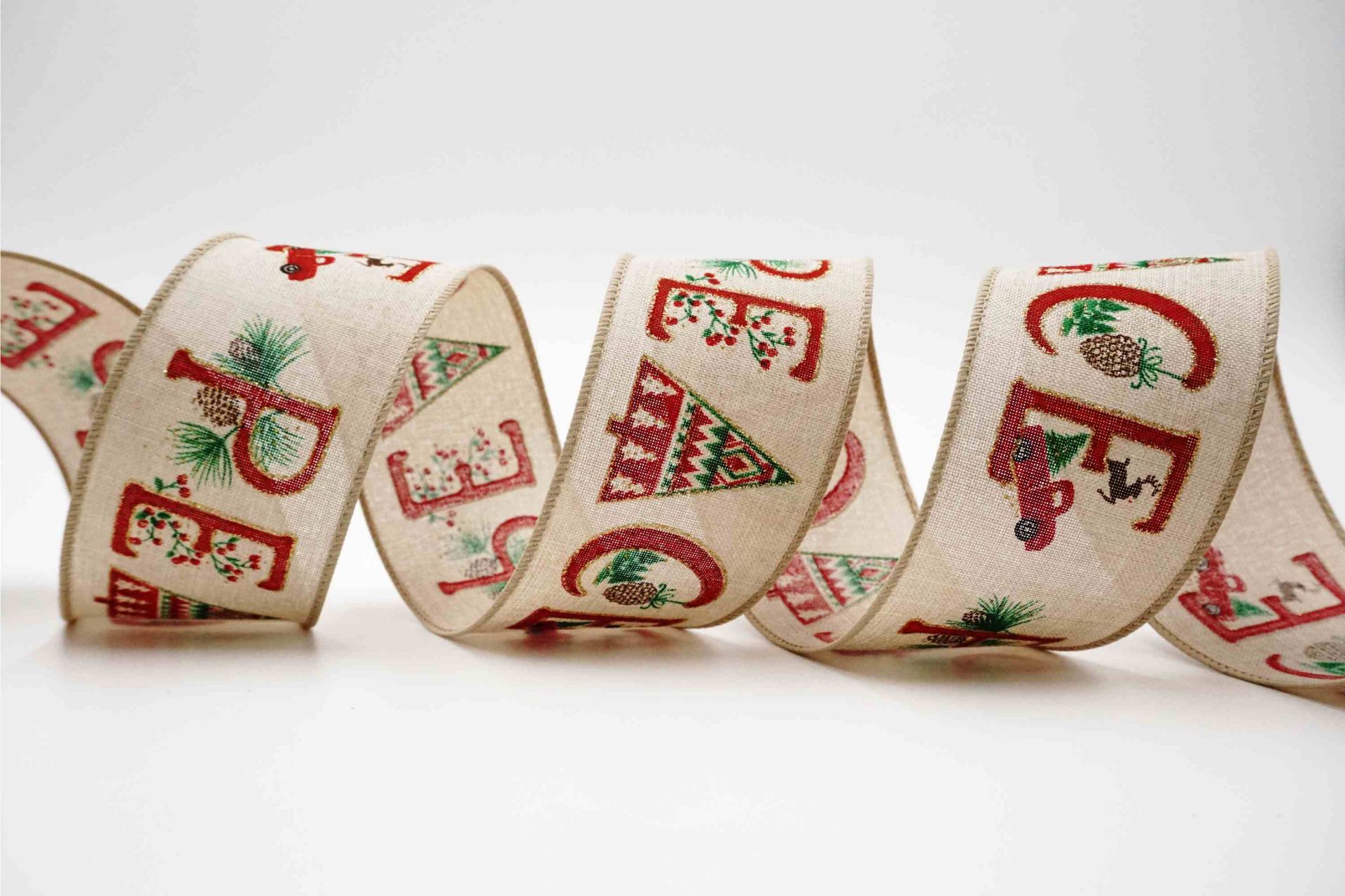 Decorated “PEACE” Ribbon | Elevate Your Crafts with Luxurious Satin Ribbons