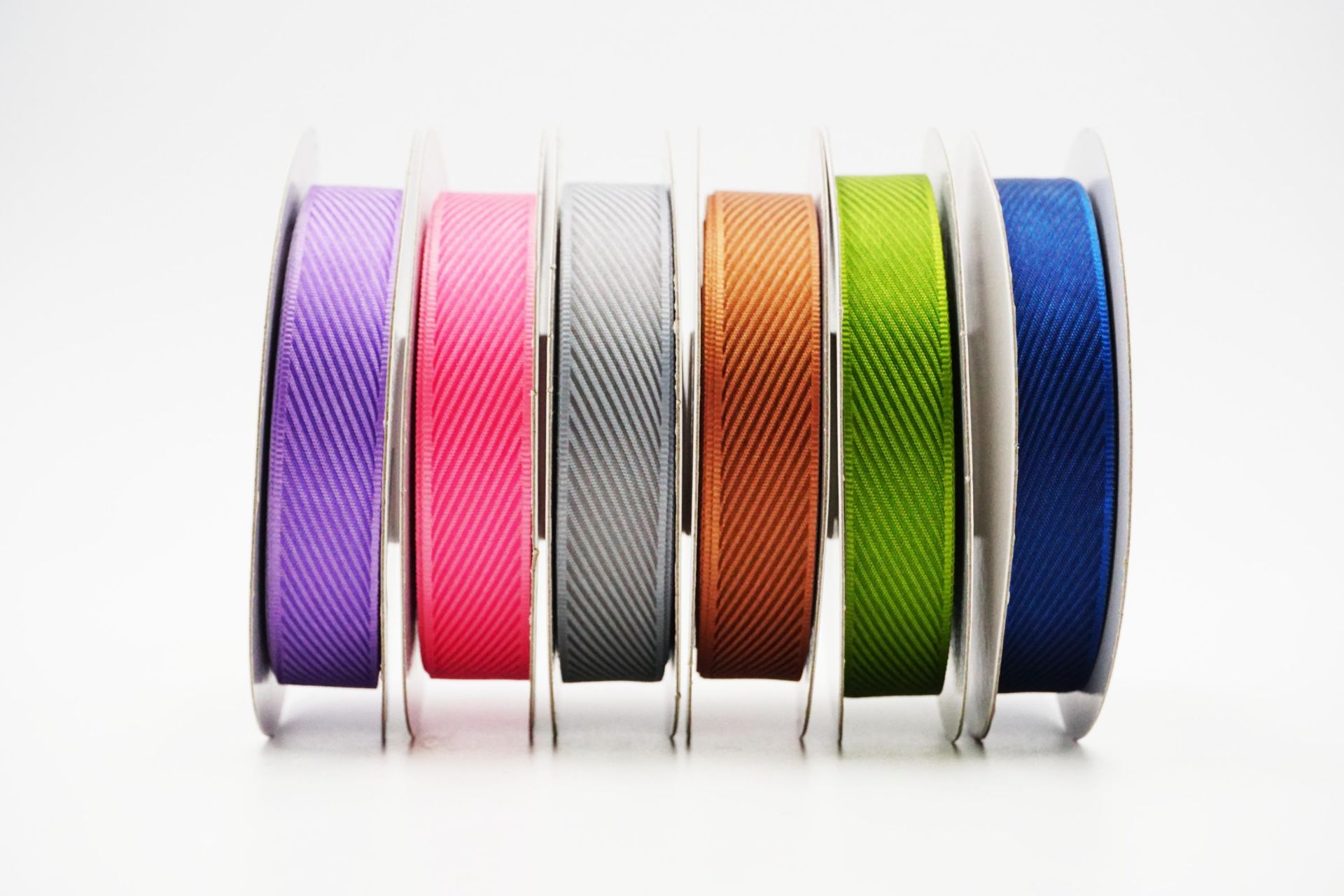 Woven Grosgrain Stripe Ribbon - Multiple Colorways
