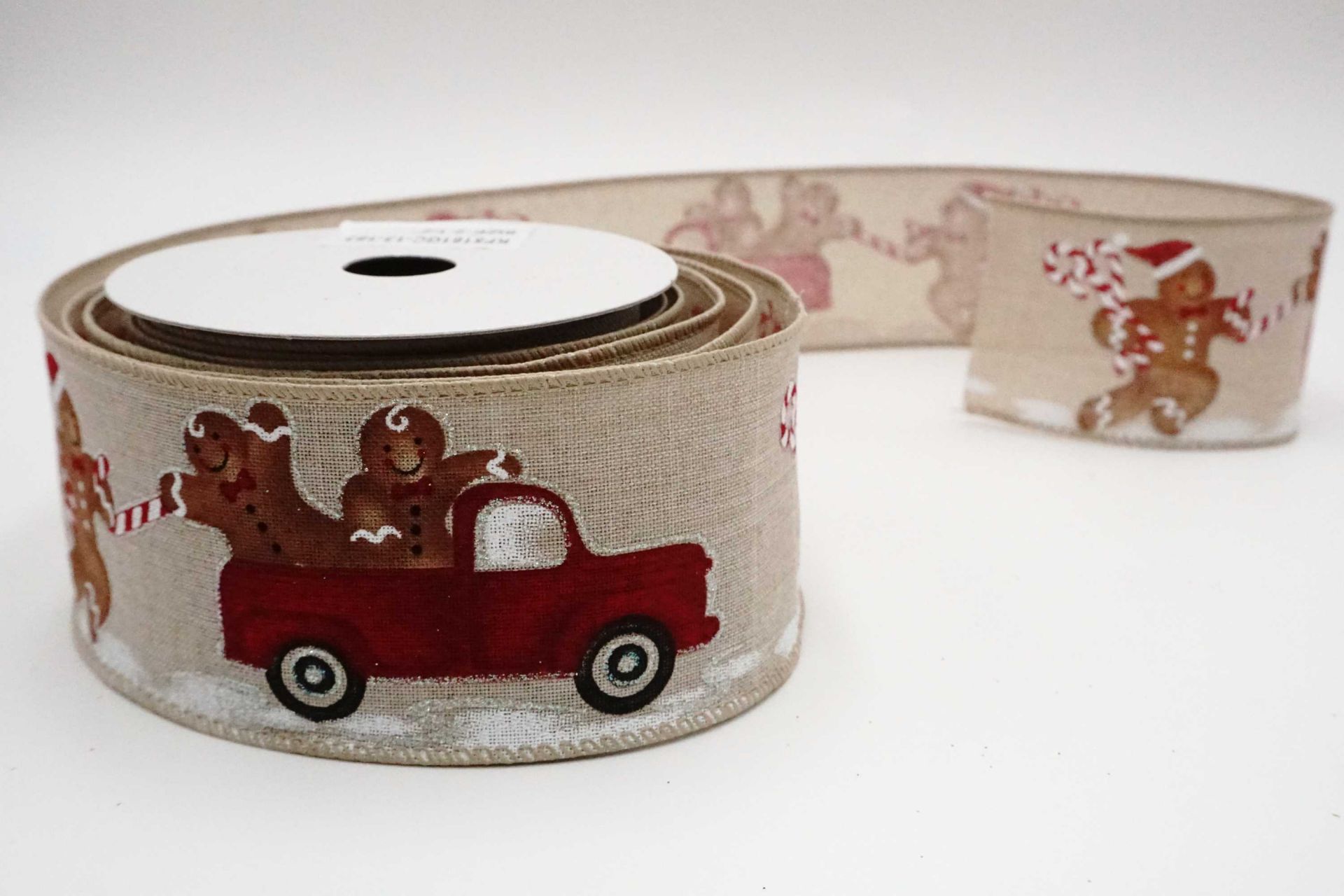 Escaping Gingerbread Wired Christmas Ribbon | KING YOUNG
