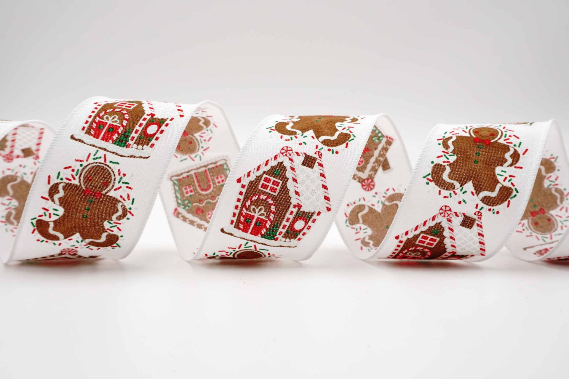 Gingerbread House Ribbon | Elevate Your Crafts with Luxurious Satin Ribbons