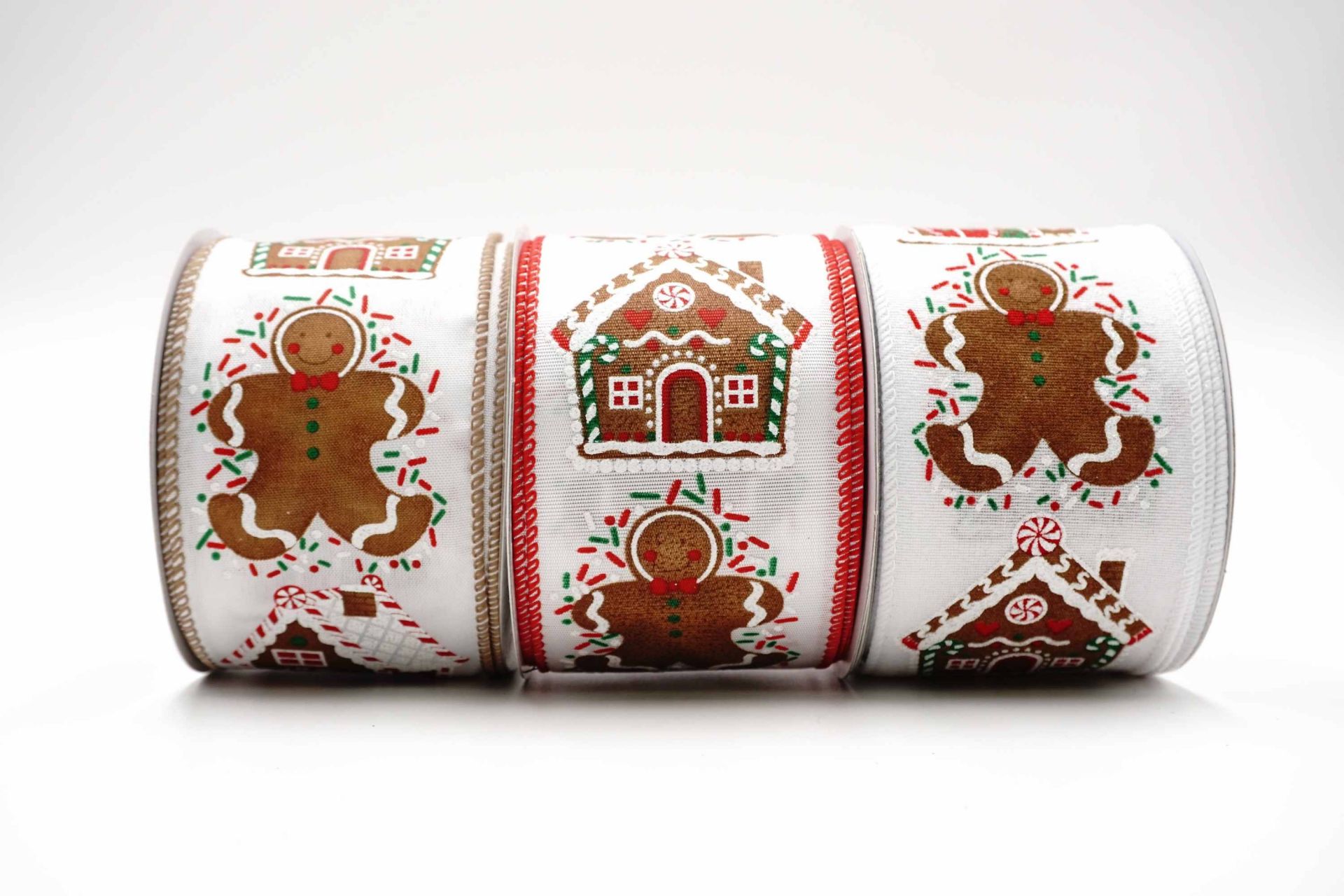 Gingerbread House Ribbon | Elevate Your Crafts with Luxurious Satin Ribbons