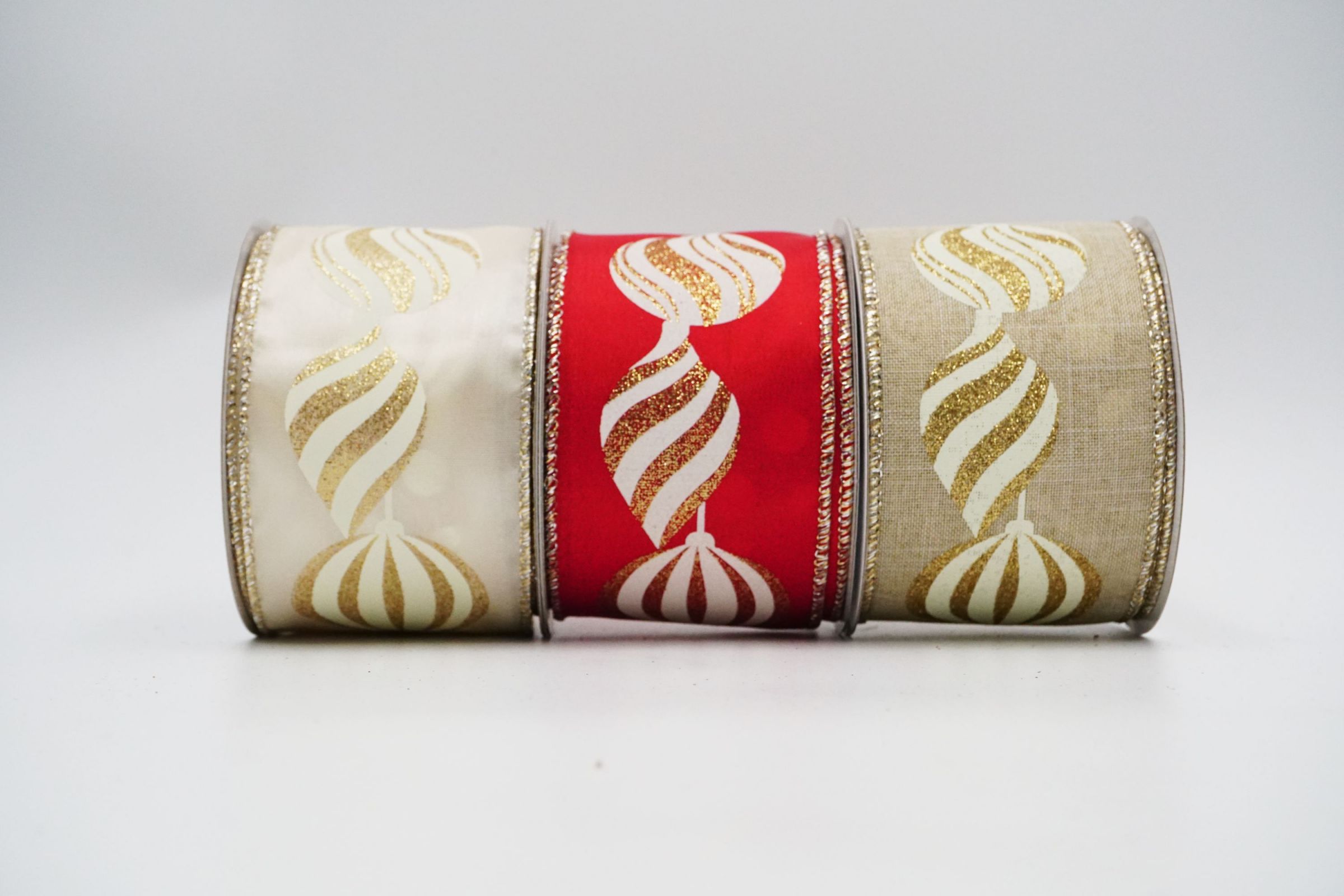 Glitter Red Bauble Ribbon - KING YOUNG