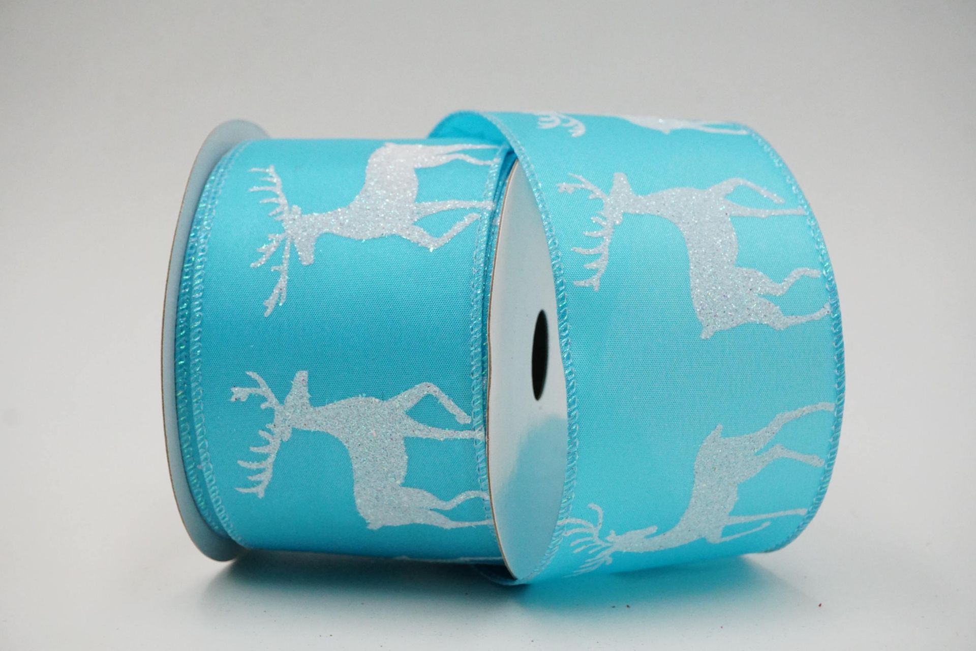 Glitter Reindeer Christmas Ribbon | KING YOUNG - Wired & Sparkly