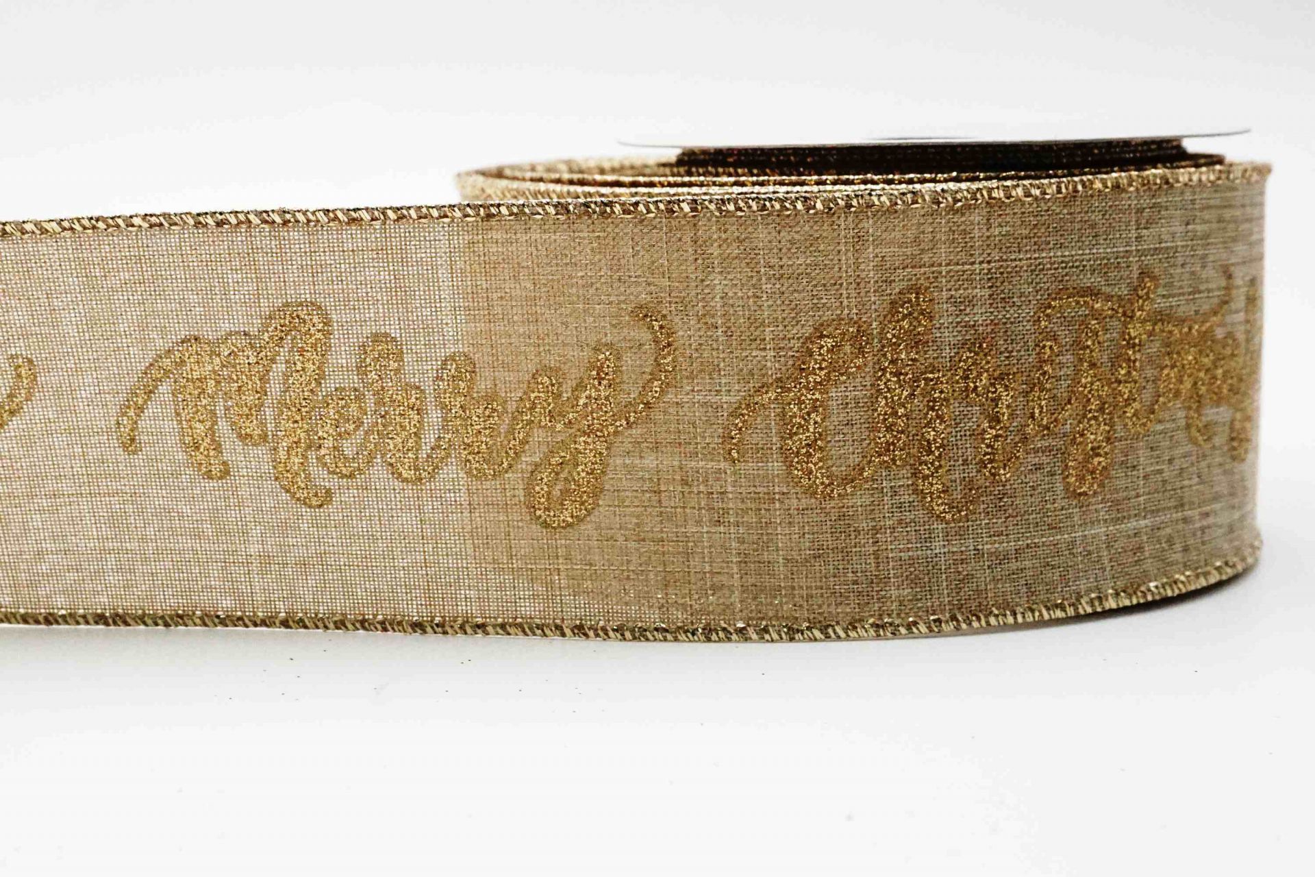 Glittery Merry Christmas Ribbon | Elevate Your Crafts with Luxurious ...