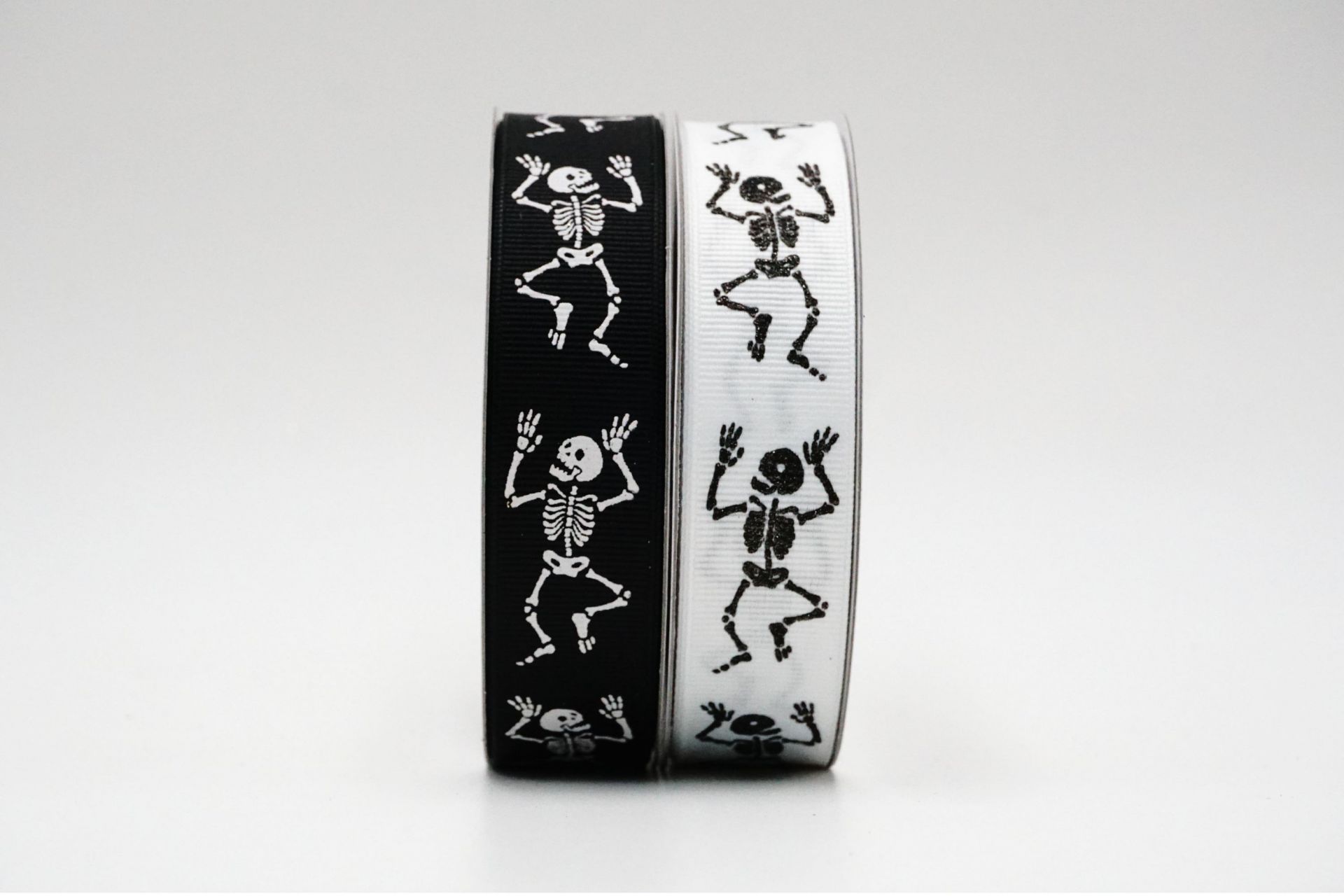 Halloween Skeleton Ribbon - Printed Grosgrain & Satin | KING YOUNG