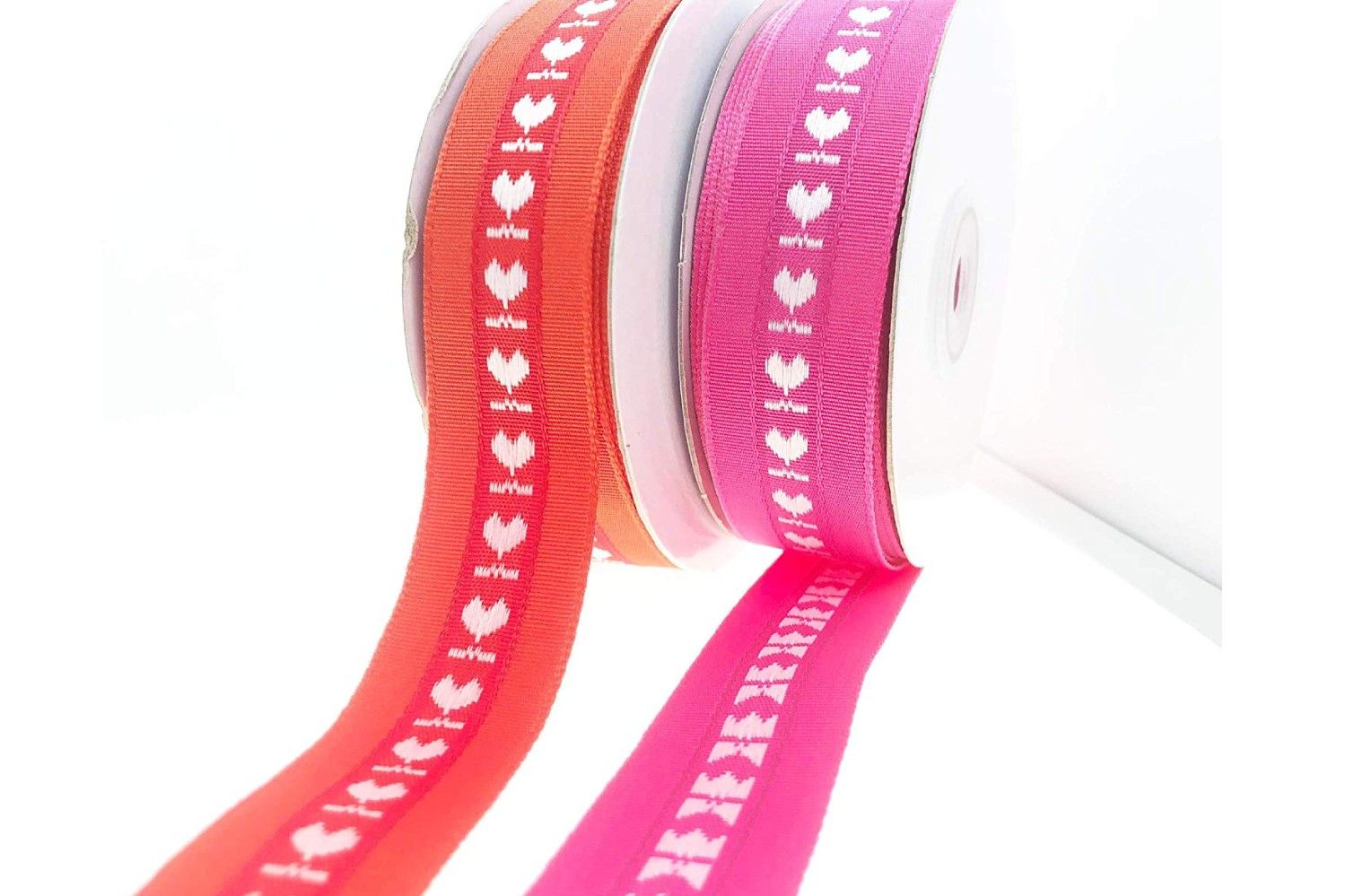 Heartbeat Woven Ribbon with Heart Designs | KING YOUNG