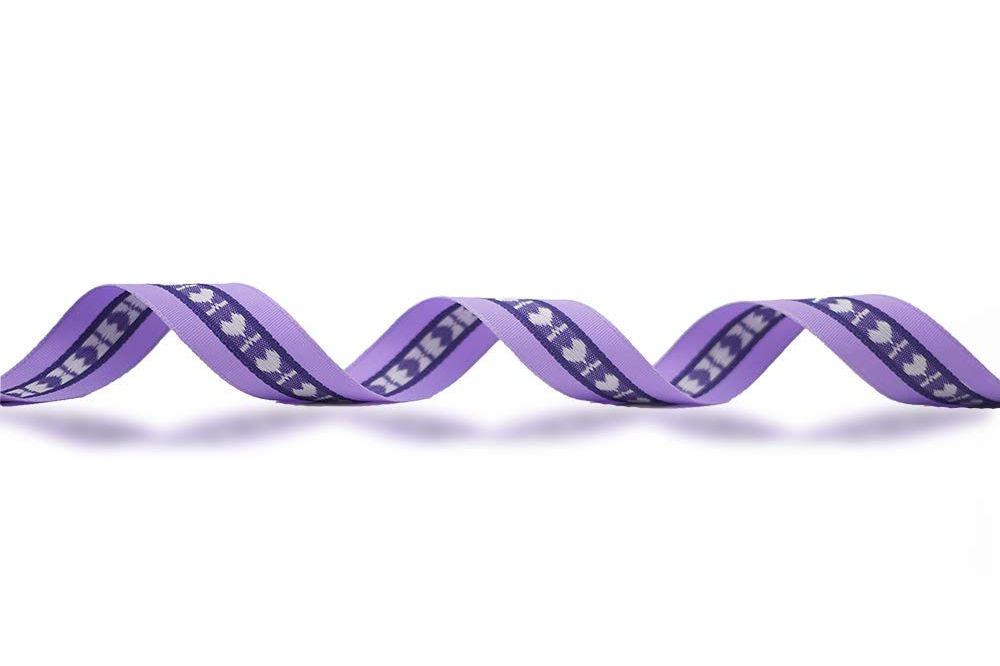 Heartbeat Woven Ribbon with Heart Designs | KING YOUNG