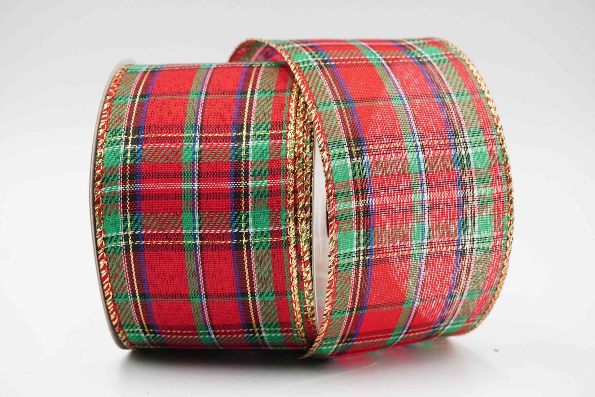 Holiday Plaid Ribbon | Elevate Your Crafts with Luxurious Satin Ribbons