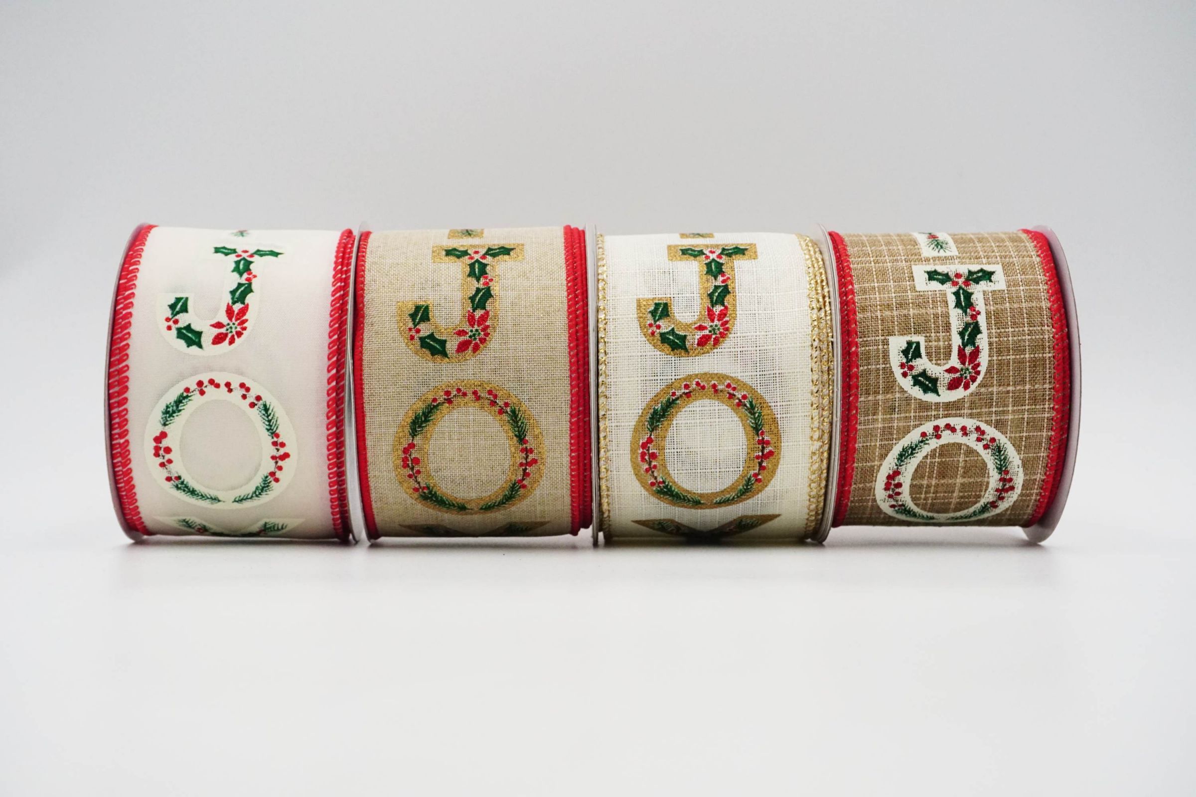 Joy Ribbon JOY Wired Christmas Ribbon | KING YOUNG - Festive Holiday Decoration