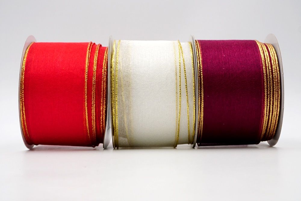 Burgundy Red Deluxe Satin Ribbon (1 1/2 Inch x 50 Yards) 