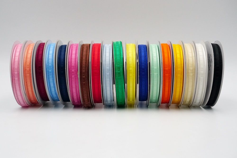 Mixed Ribbon - pack of 7 colors - 1/4 (6mm) wide ribbon - each piece 3m