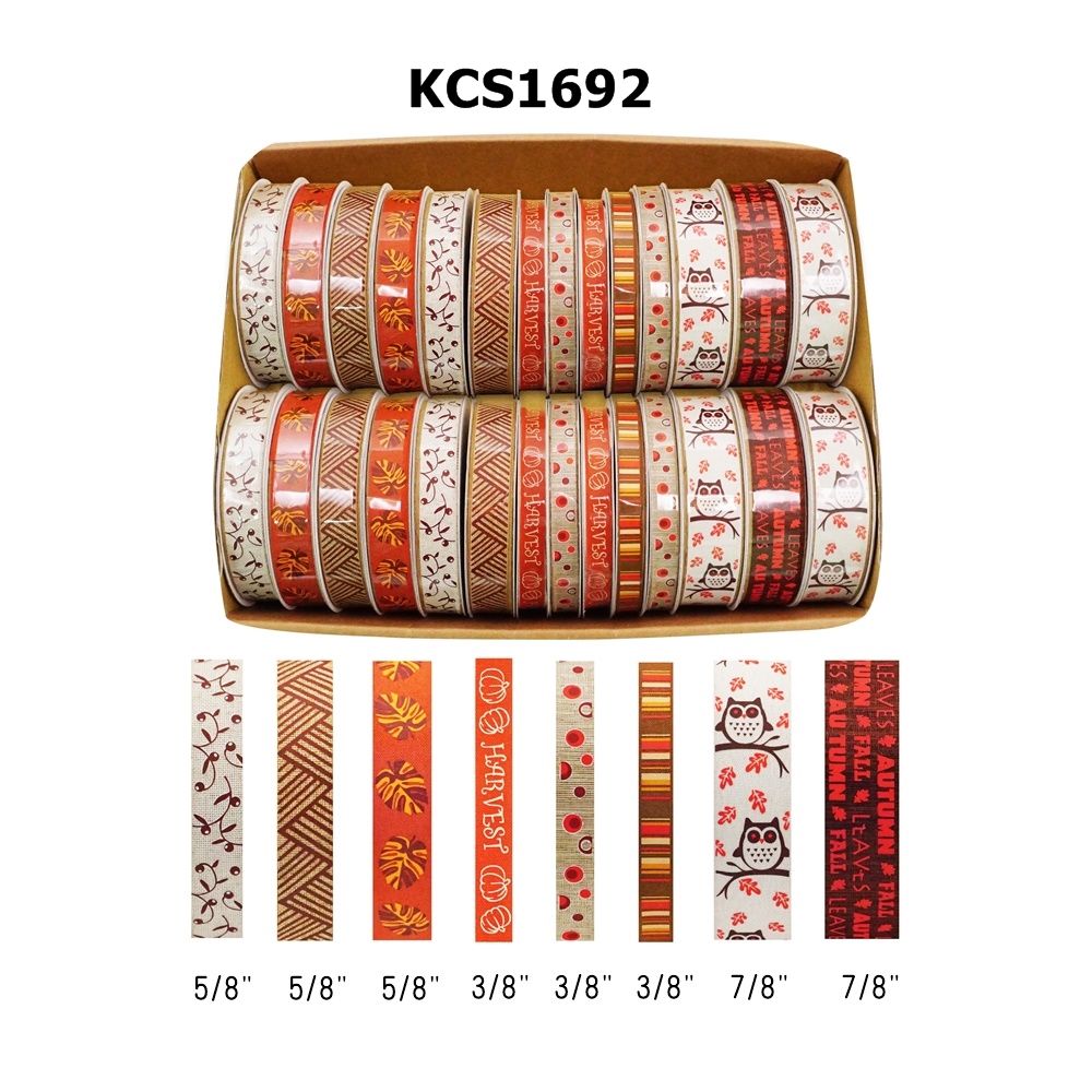 Fall Collection Printed Ribbon | Elevate Your Crafts with Luxurious ...