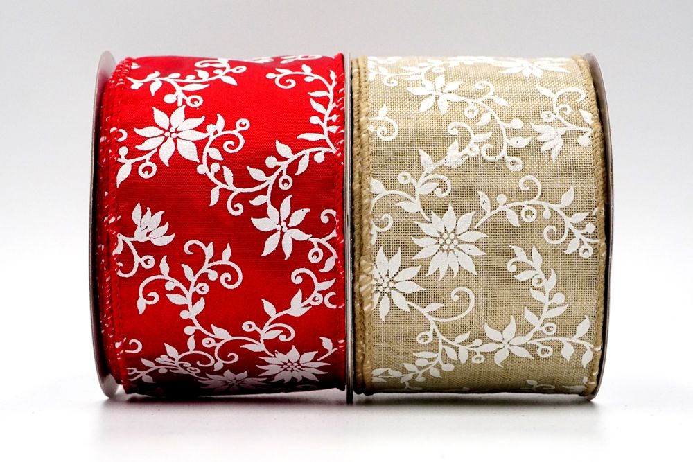 150 Yards 2 Inch Red Velvet Ribbon Christmas Velvet Wired Ribbons Gold Trim  Craft Fabric Ribbon for Wreath Xmas Bow Gift Wrapping Christmas Tree