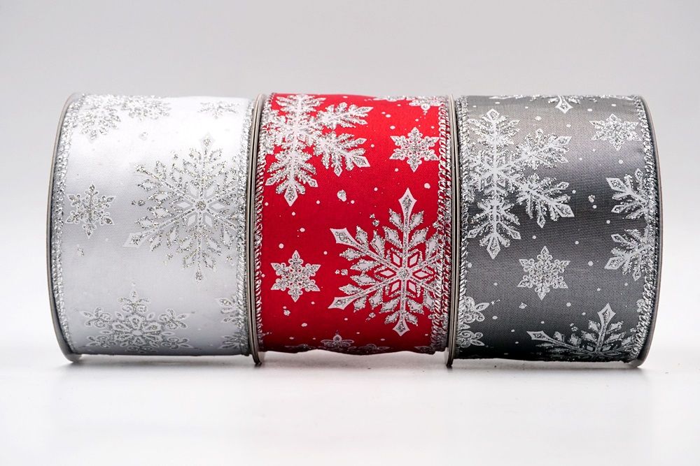 Red Snowflake Wrapping Paper Gift Wrap Christmas Holiday Key 