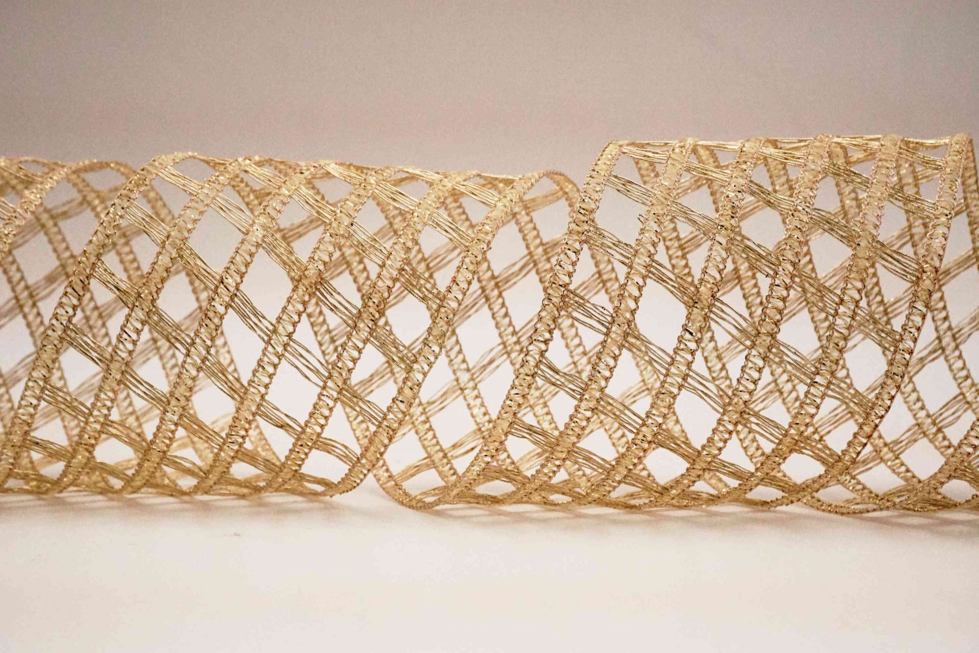 Knitted Metallic Mesh Ribbon | Elevate Your Crafts with Luxurious Satin ...