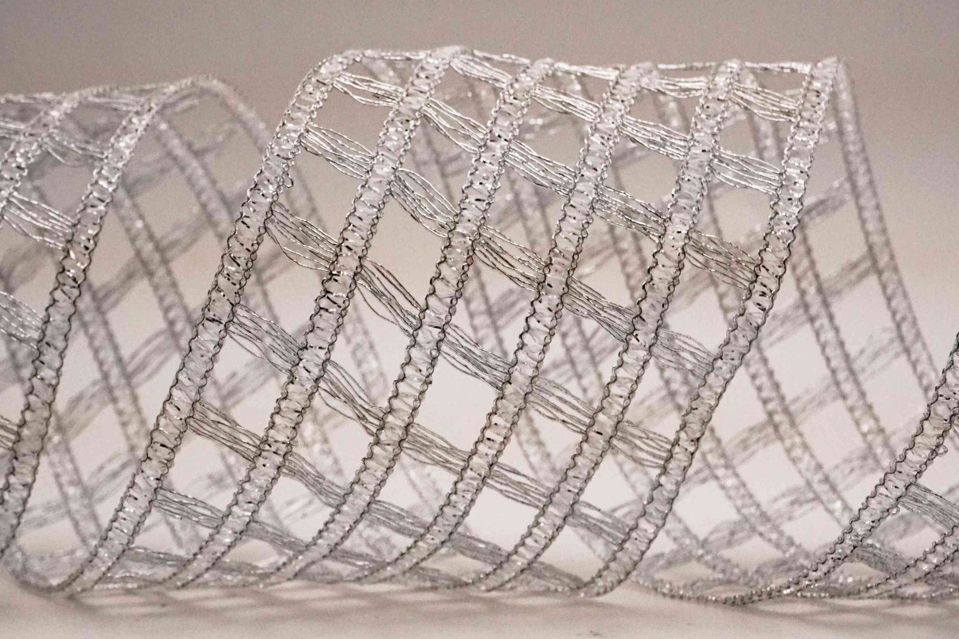 Knitted Metallic Mesh Ribbon | Elevate Your Crafts with Luxurious Satin ...