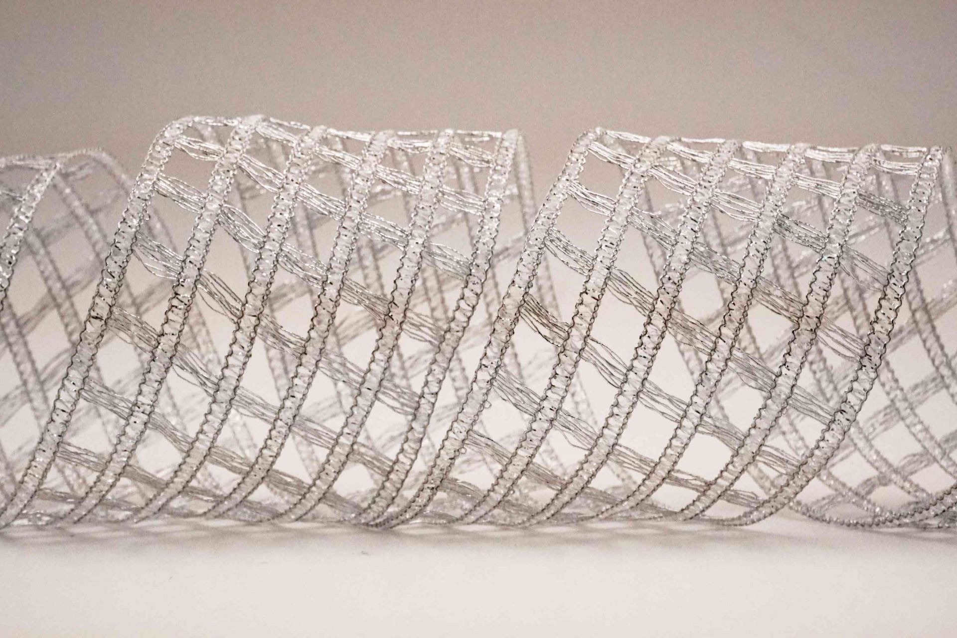 Knitted Metallic Mesh Ribbon | Elevate Your Crafts with Luxurious Satin ...