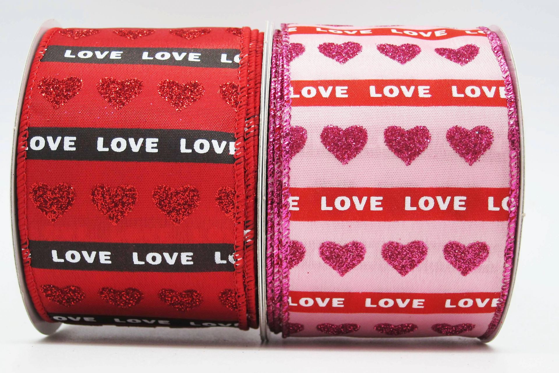Love Ribben Love & Hearts Valentine Ribbon with Glitter | KING YOUNG