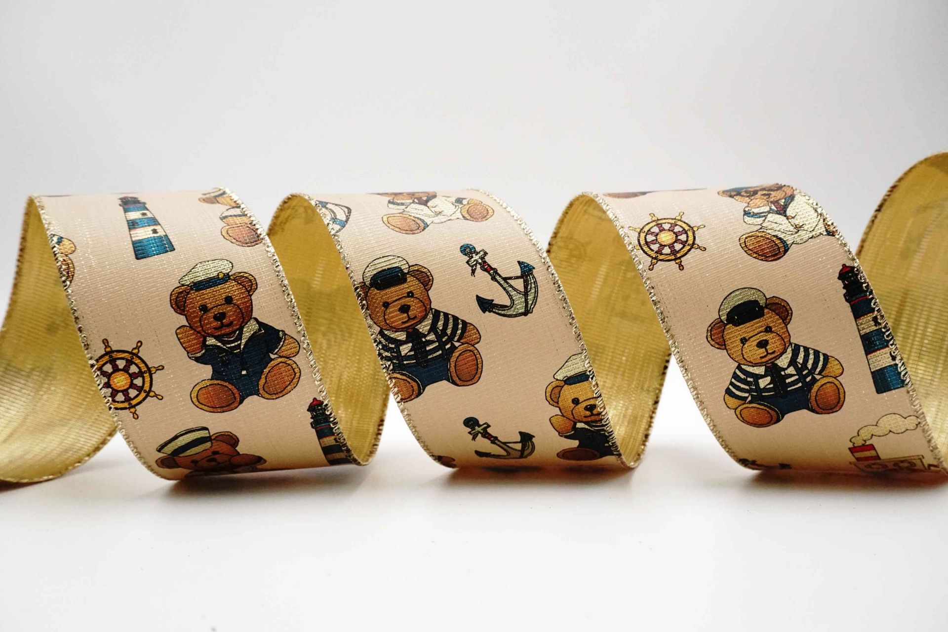 Sailor Bear Ribbon | Elevate Your Crafts with Luxurious Satin Ribbons