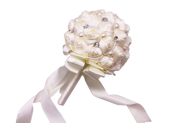 Satin Rose Wedding Bouquet, Holiday Ribbons, Wholesale Ribbon  Manufacturer
