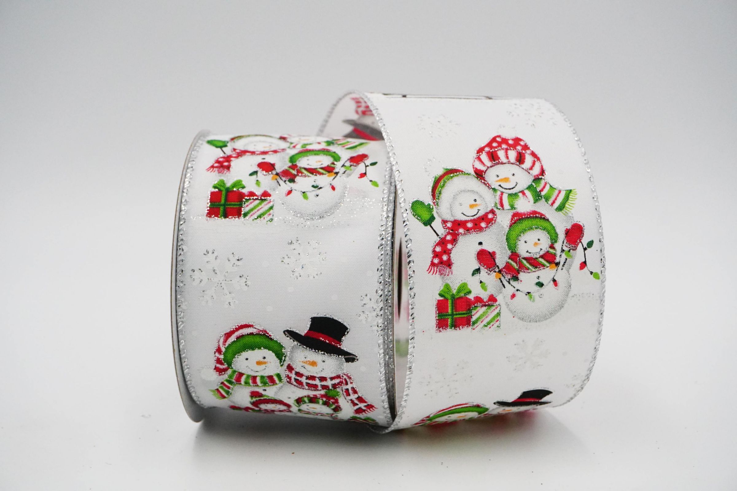 Snowman Christmas Ribbon | Elevate Your Crafts with Luxurious Satin Ribbons