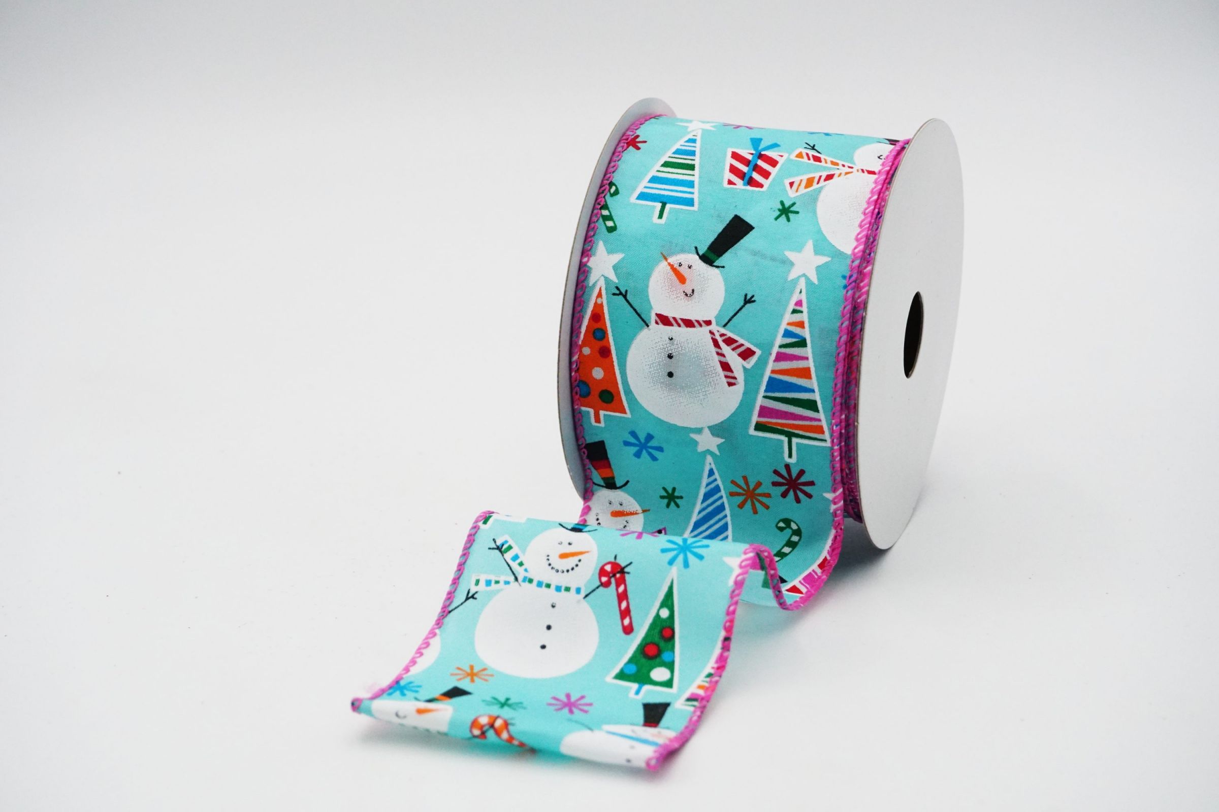 Snowman Party Wired Ribbon 2.5