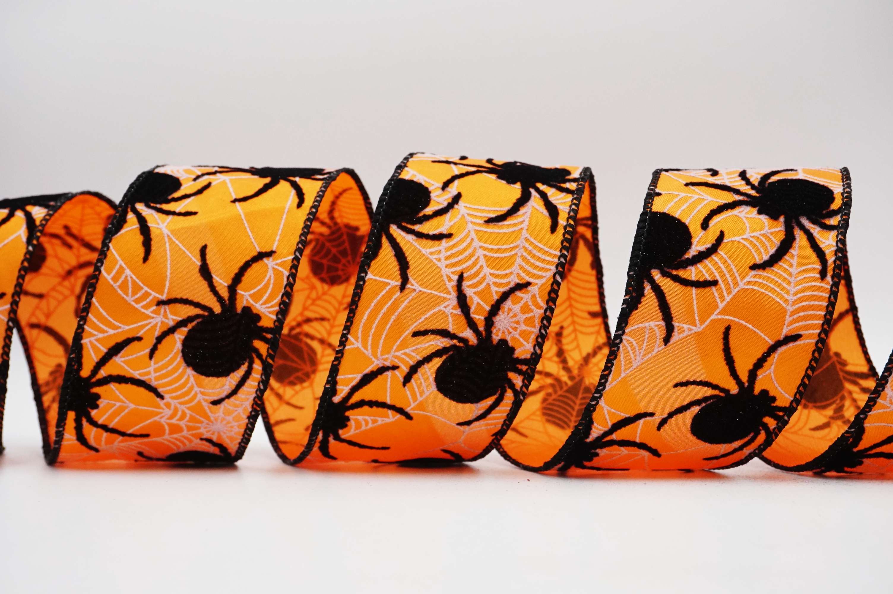 Spider Halloween Wired Ribbon | Elevate Your Crafts with Luxurious ...