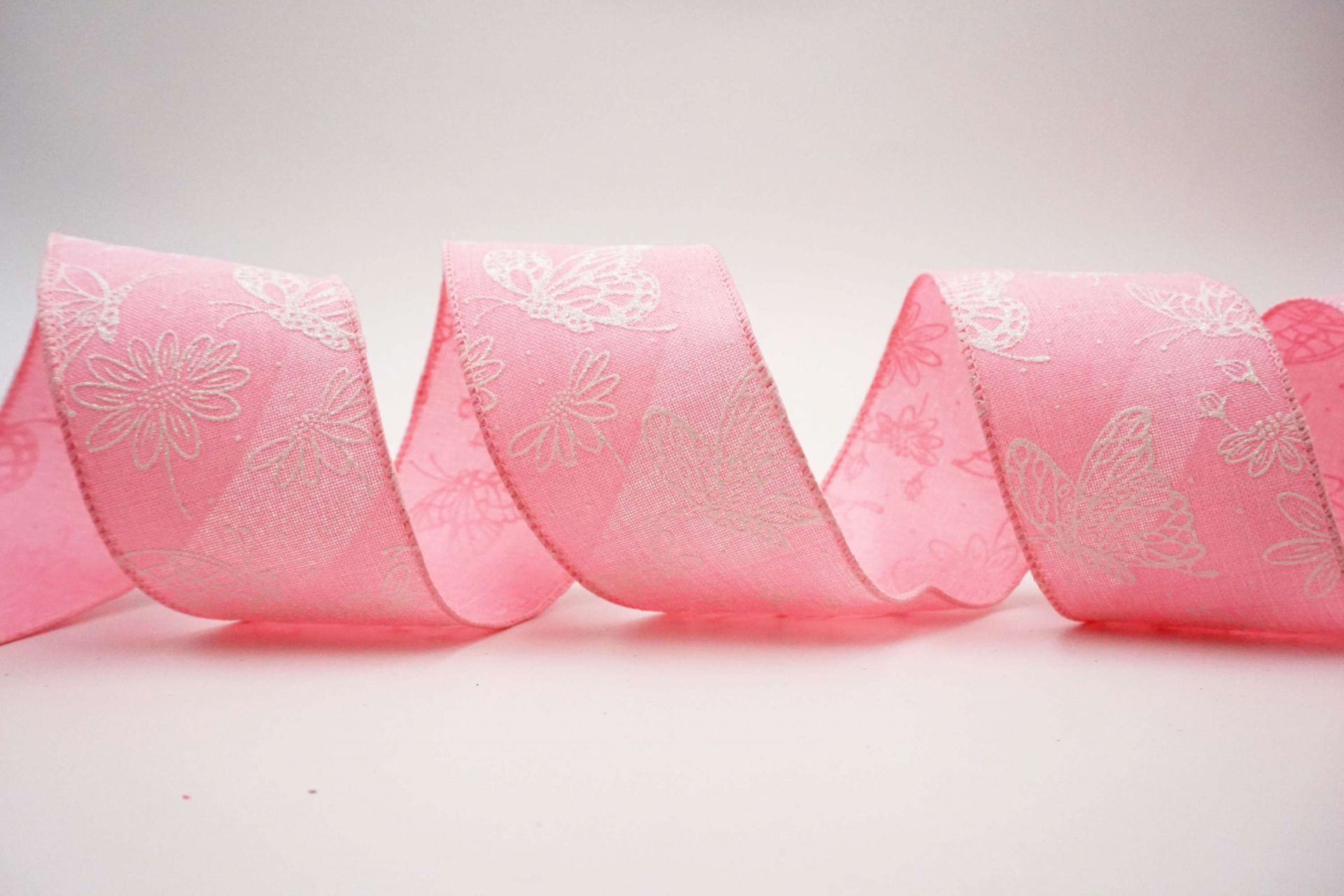 Spring Butterfly & Flower Wired Ribbon | KING YOUNG Decorative Ribbons