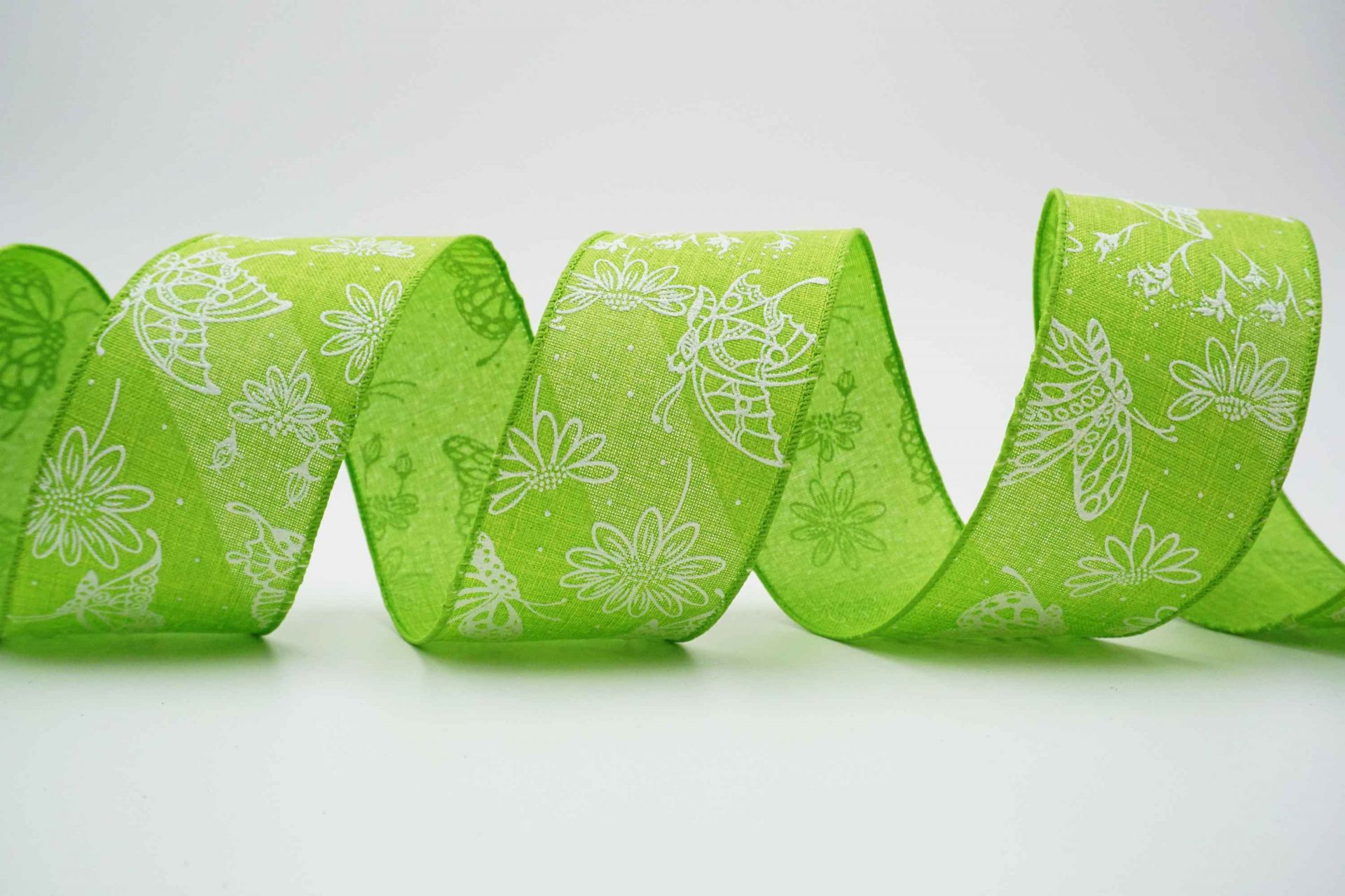 Spring Butterfly & Flower Wired Ribbon | KING YOUNG Decorative Ribbons